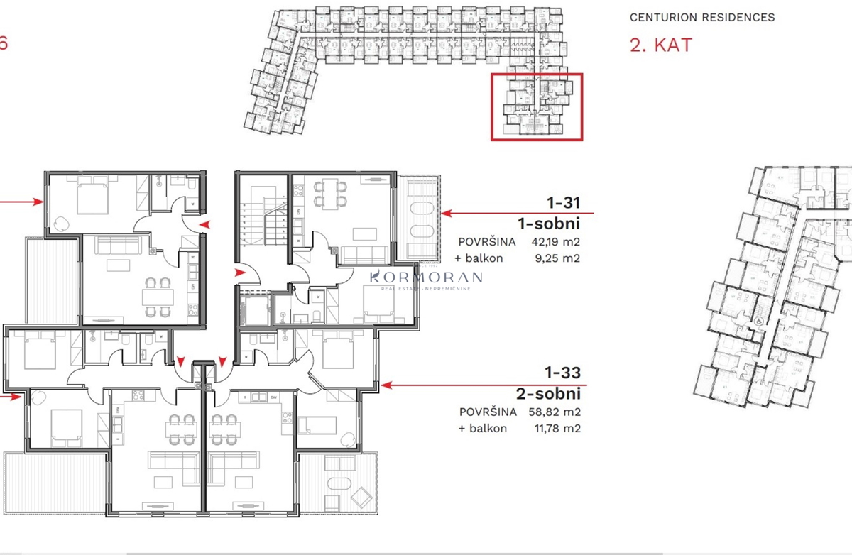 Dvosobno stanovanje v jedru mesta v Umagu